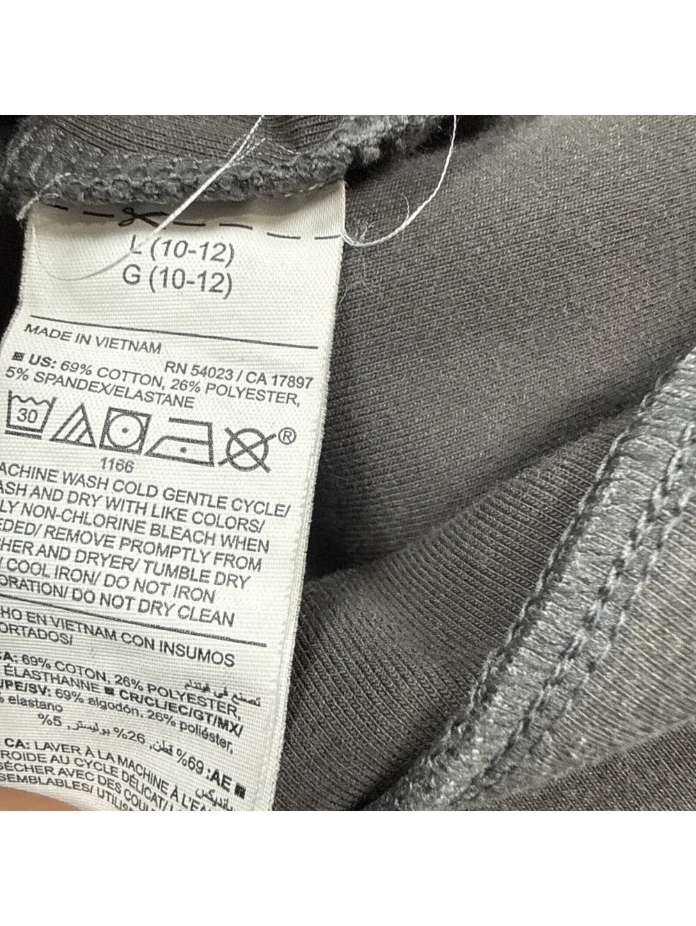 Old Navy Men's Hoodie Size L Gray Cotton Blend Full Zip Long Sleeve Sweatshirt
